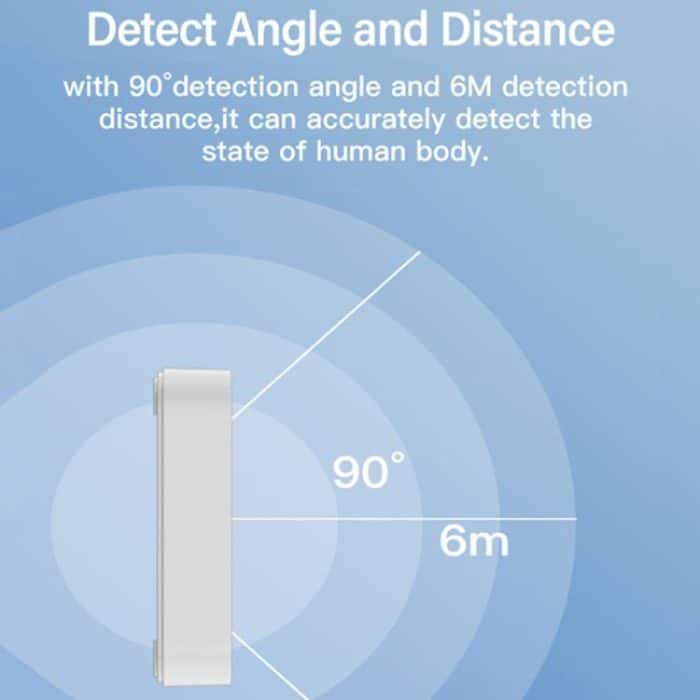 Human Presence Sensor Millimeter Wave Radar Detection Built-in Illuminance Sensor, Tuya WiFi Square, Tuya WiFi Round, Tuya Zigbee Square, Tuya Zigbee Round – Bild 5