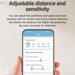 Human Presence Sensor Millimeter Wave Radar Detection Built-in Illuminance Sensor, Tuya WiFi Square, Tuya WiFi Round, Tuya Zigbee Square, Tuya Zigbee Round – Bild 8