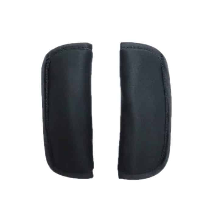 Baby Stroller Seat Belt Shoulder Guard, Black Regular, Black Nylon Patch, Black Crotch Protector, Black Regular 3pcs /Set, Black Nylon 3pcs /Set – Bild 1