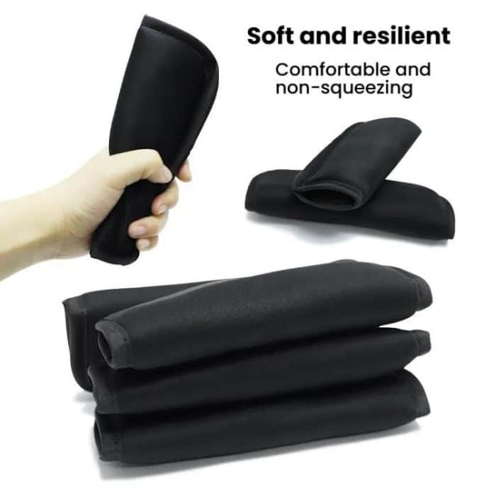 Baby Stroller Seat Belt Shoulder Guard, Black Regular, Black Nylon Patch, Black Crotch Protector, Black Regular 3pcs /Set, Black Nylon 3pcs /Set – Bild 4