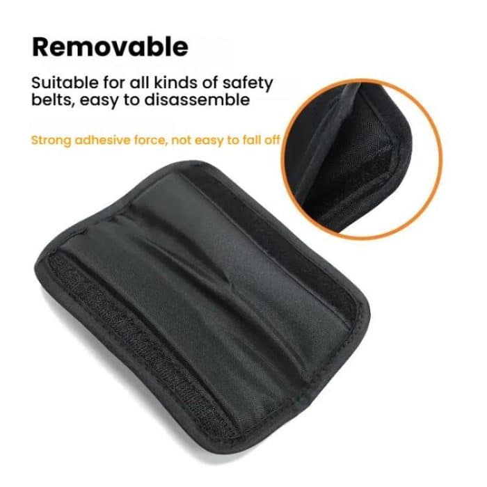 Baby Stroller Seat Belt Shoulder Guard, Black Regular, Black Nylon Patch, Black Crotch Protector, Black Regular 3pcs /Set, Black Nylon 3pcs /Set – Bild 6