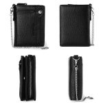 Dibaoleiou Men Anti-Theft Chain Wallet Retro Money Purse Driver License Card Bag Zipper Coin Purse – Bild 3