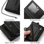 Dibaoleiou Men Anti-Theft Chain Wallet Retro Money Purse Driver License Card Bag Zipper Coin Purse – Bild 7