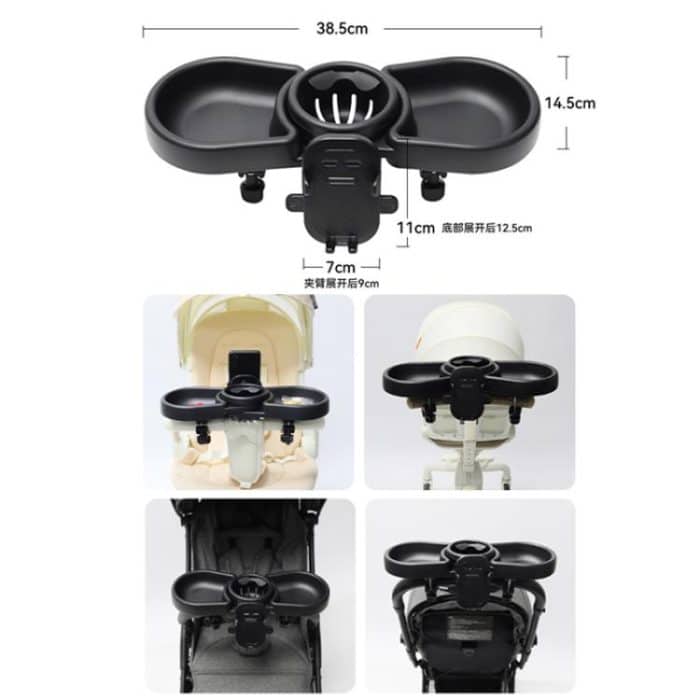 Universal Baby Stroller With Dining Tray And Storage Rack – Bild 2