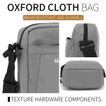 Dibaoleiou Lightweight Multifunction Mobile Phone Bag Men Casual Canvas Bag Shoulder Small Backpack – Bild 10