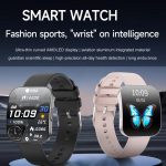QS08 1.85 Inch Full-Screen Smart Watch with Real-Time Heart Rate/Blood Glucose/Blood Oxygen Monitor, SOS Alert, Sleep Tracking – Bild 2