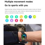 QS08 1.85 Inch Full-Screen Smart Watch with Real-Time Heart Rate/Blood Glucose/Blood Oxygen Monitor, SOS Alert, Sleep Tracking – Bild 8