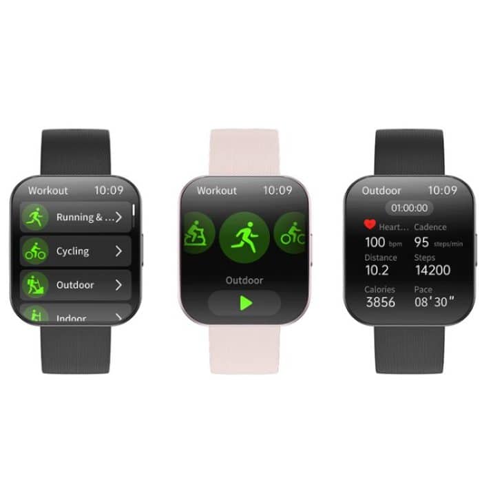 QS08 1.85 Inch Full-Screen Smart Watch with Real-Time Heart Rate/Blood Glucose/Blood Oxygen Monitor, SOS Alert, Sleep Tracking – Bild 9