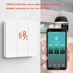 Compatible Tuya ZigBee Smart Light Switch With Radar Motion Sensor No Capacitor Required, 1-Gang, 2-Gang, 3-Gang – Bild 2