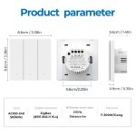 Compatible Tuya ZigBee Smart Light Switch With Radar Motion Sensor No Capacitor Required, 1-Gang, 2-Gang, 3-Gang – Bild 11