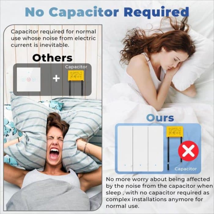 Compatible Tuya ZigBee Smart Light Switch With Radar Motion Sensor No Capacitor Required, 1-Gang, 2-Gang, 3-Gang – Bild 3