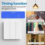 Compatible Tuya ZigBee Smart Light Switch With Radar Motion Sensor No Capacitor Required, 1-Gang, 2-Gang, 3-Gang – Bild 8