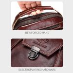 BULL CAPTAIN 041 Large Capacity Top Layer Cowhide Retro Shoulder Messenger Bag – Bild 6