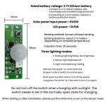3,7 V Infrarot Menschlichen Sensor Solar Licht Platine Solar Wand Licht Control Board PIR Wand Licht Controller – Bild 5