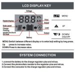 12V 24V Lithium Lead Acid Solar Charge Controller PWM PV Controller With LCD Display, 10A, 20A, 30A – Bild 9
