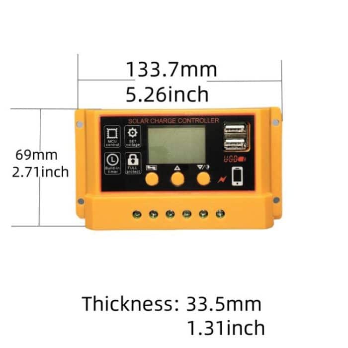 12V 24V Solar Controller PV Solar Charge Controller With LCD Display, 10A, 20A, 30A – Bild 5