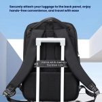 Wiersaam WY1200 Men Waterproof Anti-Theft Business Backpack Multiple Organizer Compartments, WY1200 Black – Bild 8