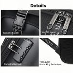 Wiersaam WY1200 Men Waterproof Anti-Theft Business Backpack Multiple Organizer Compartments, WY1200 Black – Bild 9