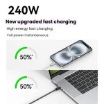ANKER A8060 1.5m 240W PD Fast Charging Dual Type-C Charging Cable Braided Data Cable – Bild 3