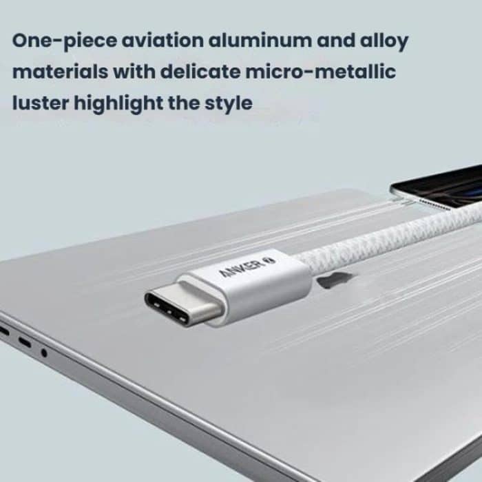 ANKER A8060 1.5m 240W PD Fast Charging Dual Type-C Charging Cable Braided Data Cable – Bild 7