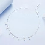 S925 sterling Silver Platinum-Plated Elegant Shell Pearl Necklace – Bild 4