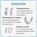 S925 Sterling Silver Oxidized Twist Knot Earrings Twisted Rope Earrings – Bild 5