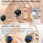 Bluetooth Calling AI Voice Assistant Life Waterproof Sports Smartwatch, Black Silicone Strap, Gold Pink Silicone Strap, Silver Gray Silicone Strap, Gold Rough Steel Strap+Pink Silicone Strap, Silver Rough Steel Strap+Gray Silicone Strap... – Bild 2