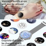 Bluetooth Calling AI Voice Assistant Life Waterproof Sports Smartwatch, Black Silicone Strap, Gold Pink Silicone Strap, Silver Gray Silicone Strap, Gold Rough Steel Strap+Pink Silicone Strap, Silver Rough Steel Strap+Gray Silicone Strap... – Bild 5