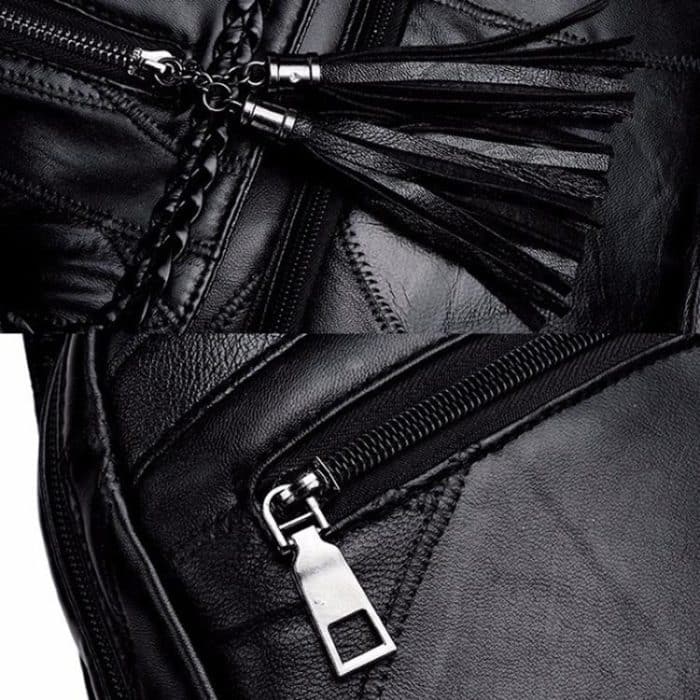 Casual Women Shoulder Bag PU Leather Simple Versatile Trend Female Backpack Student Travel Schoolbag – Bild 7