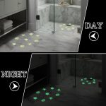 12pcs /Pack PEVA Self-Adhesive Glow-in-the-Dark Anti-Slip Stickers for Bathroom, Stairs, Floor, Strip 2x20cm, Strip 2x38cm, S-shape 1.3x18cm, Round 8cm, Round 10cm, Flower 8cm, Flower 10cm, Conch – Bild 4