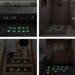 12pcs /Pack PEVA Self-Adhesive Glow-in-the-Dark Anti-Slip Stickers for Bathroom, Stairs, Floor, Strip 2x20cm, Strip 2x38cm, S-shape 1.3x18cm, Round 8cm, Round 10cm, Flower 8cm, Flower 10cm, Conch – Bild 5
