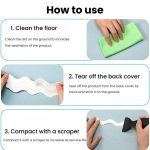 12pcs /Pack PEVA Self-Adhesive Glow-in-the-Dark Anti-Slip Stickers for Bathroom, Stairs, Floor, Strip 2x20cm, Strip 2x38cm, S-shape 1.3x18cm, Round 8cm, Round 10cm, Flower 8cm, Flower 10cm, Conch – Bild 7