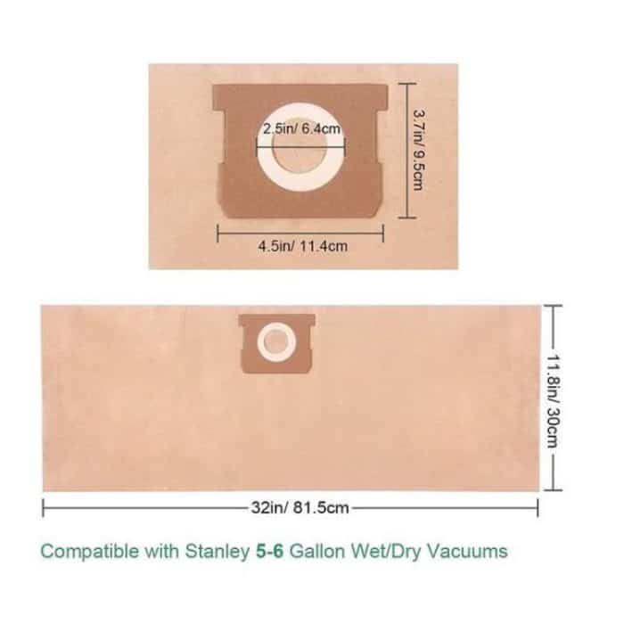 Für Stanley 5-6 Gallonen Staubsauger Staubbeutel Zubehör – Bild 4