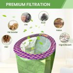 Vacuum Cleaner Accessories Paper Bag Dust Collection Bag, 3pcs For ProTeam 100331 – Bild 4