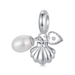 S925 Sterling Silver Pearl Shell Three-in-one Bracelet Beaded Pendant