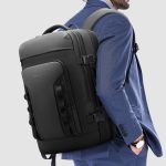 BANGE BG-3055 Men Large Capacity Shoulder Bag Expanded Capacity Business Travel Backpack – Bild 2