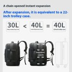 BANGE BG-3055 Men Large Capacity Shoulder Bag Expanded Capacity Business Travel Backpack – Bild 5