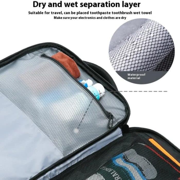 BANGE BG-3055 Men Large Capacity Shoulder Bag Expanded Capacity Business Travel Backpack – Bild 8