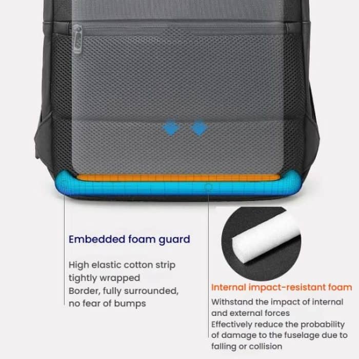 BANGE BG-3057 Large Capacity Men Business Work Lightweight Computer Backpack – Bild 5