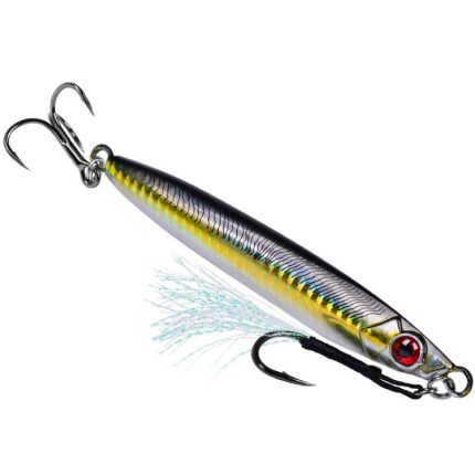 PROBEROS LF153 3D Fast Twitch Sea Fishing Road Runner Lure Long Casting Quick Sinking False Bait, 14G