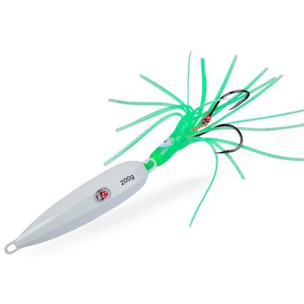 PROBEROS LF159 Luminous Bearded Squid Hook Slow Cranking Road Runner Iron Plate Bionic False Bait, 40G