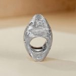 S925 Sterling Silver Platinum-Plated Five-Pointed Star Beads – Bild 3