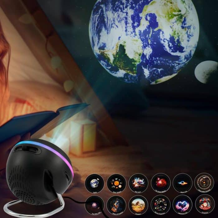 USB Plug-in Space Ball HD Galaxy Projector Lamp Dynamic Meteor Starry Sky Atmosphere Light – Bild 9