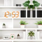 APP Remote Control 3D Led Wall Digital Color Clock Alarm /Date/Temp Display Wall & Table Clock, 22.5 x 9.4 x 2.2cm, 38.2 x 12.8 x 2.4cm – Bild 8