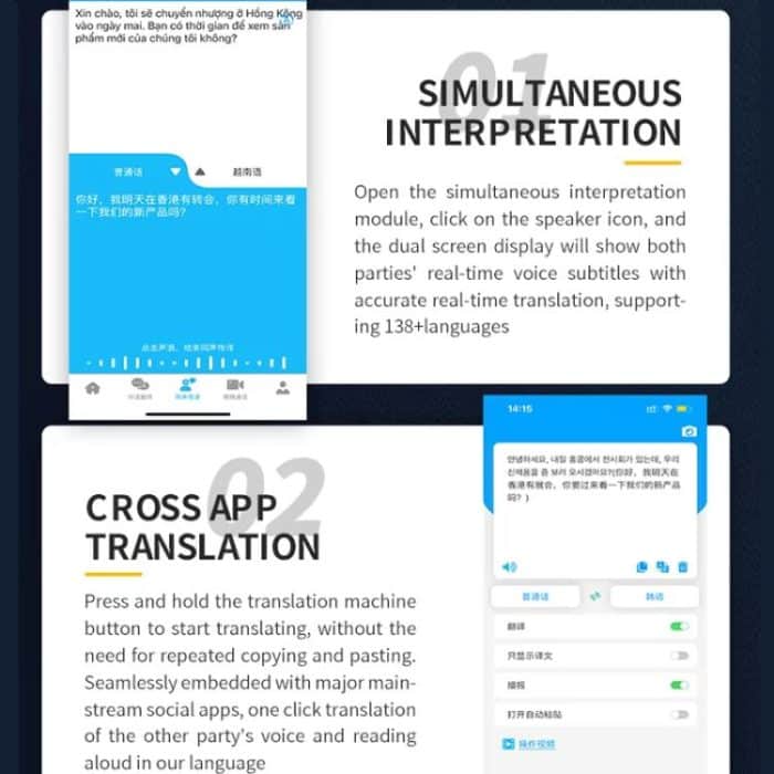 Multilingual Mini Translator Real-Time Voice To Text Translation For Travel, Business & Instant Chat – Bild 5
