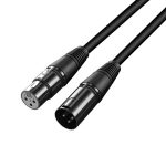VEGGIEG Male to Female Microphone Stereo Microphone Cable Amplifier XLR Balanced Copper Cannon Audio Cable, 0.3m, 0.5m, 1m, 1.5m, 2m, 3m, 5m, 8m, 10m, 15m