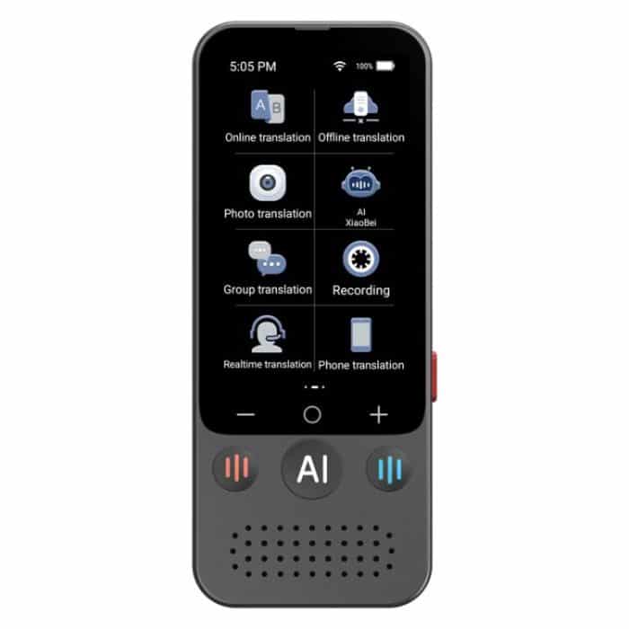 TBD0606002701.jpg 3.1-inch Screen Multilanguage AI Translator Device 139 Online/17 Offline Languages, Real-Time Voice/Photo/Text Translation – Bild 1