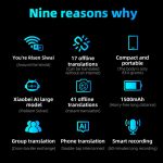 3.1-inch Screen Multilanguage AI Translator Device 139 Online/17 Offline Languages, Real-Time Voice/Photo/Text Translation – Bild 4