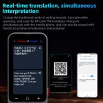 3.1-inch Screen Multilanguage AI Translator Device 139 Online/17 Offline Languages, Real-Time Voice/Photo/Text Translation – Bild 7