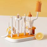 Baby Bottle Drying Rack Drain Drying Rack Insertable Bottle Brush Nipple Brush Storage Holder – Bild 2